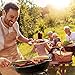 TACKLIFE 22.5 inch Charcoal Grill, Outdoor Grilling Barbecue, Camping Cooking, Portable BBQ Grill