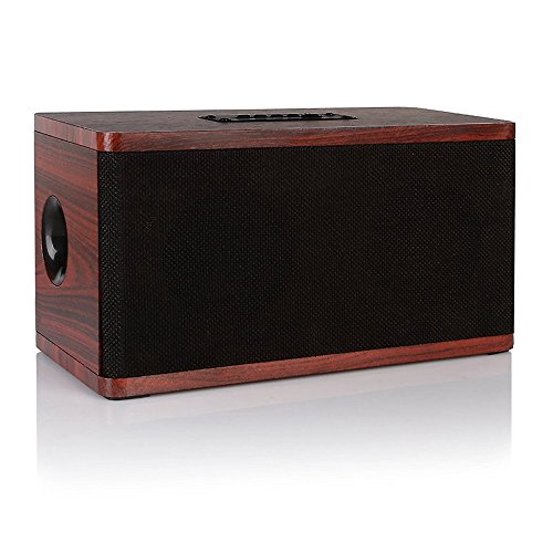 Wooden bluetooth speaker: retro wireless portable stere…