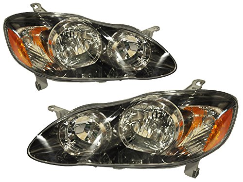 Toyota Corolla S/XRS New Replacement Headlights Set Headlamps Pair