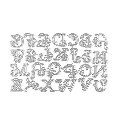 â¤Ywoowâ¤ Dies Stencil, Large Big Alphabet Letters Cutting Dies Stencils Metal for DIY Scrapbooking