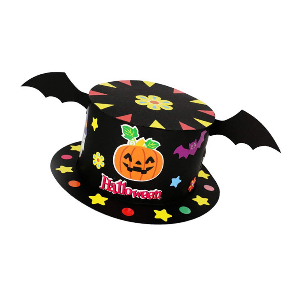 Yisily 1 Pc Creativo Cappello di Halloween Fai da Te della Protezione del  Fumetto di Carta Happy Halloween Strega Cappello Partito Prop Ornamento  Cappello per i Bambini Bambini 1 Articoli per feste