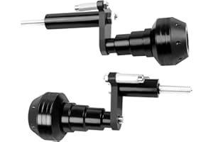 HAONEL Frame Sliders Crash pad Side Protector Replacement for Kawasaki Ninja 400 Z400 Z 400 2018-2024 Ninja 500 Z500 2024-2025 Aluminum Black Motorcycle Engine Guard Fairing Falling Protection