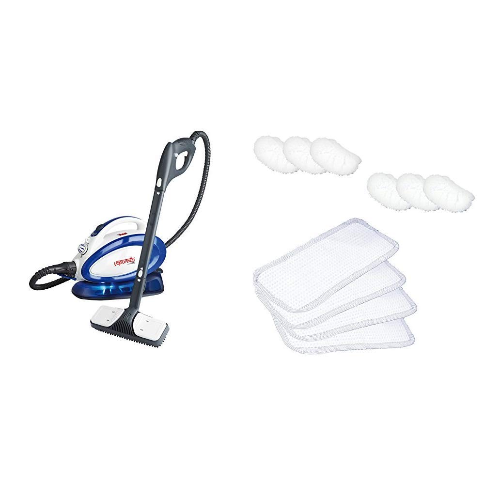 Polti Vaporetto Go Steam Cleaner, 3.5 Bar, Plastic & Vaporetto Cloths and Sockettes for Smart