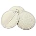 Loofah Pads, Round, Large-3 pack 100% All-Natural Luffa Sponges/Scrubbers with Elastic Handle and Terry Cloth Back to Buff and Exfoliate Face and Body in Bath Spa or Shower by Bare Essentials Living