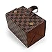 4 Slots Foldable Checkered Sunglasses Travel Organizer Case Multiple PU Vegan Leather Eyeglass Display Storage Box for Men Women