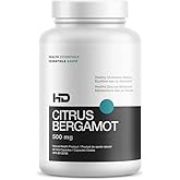 HD MUSCLE Citrus Bergamot Capsules | 500mg Bergavit® Citrus Bergamot + 10mg BioPerine® for Heart Health, Cholesterol & Lipid