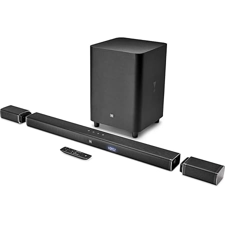 JBL 5.1-Kanal 4K Ultra HD-Soundbar mit kabellosen Surround-Lautsprecher schwarz