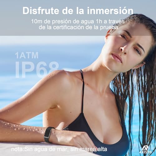 FEISEDY Pulsera Inteligente Rastreador de Actividad y Fitness Monitoreo Todo el día Rastro de Actividad, estrés, frecuencia cardíaca, sueño Cientos de Modos Deportivos con la aplicación Gratuita
