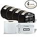 LiteTite 30256 (4 Rolls) DYMO LabelWriter (LW) Compatible Shipping Labels, 2-5/16 x 4 Inches, White, Blank, 4-Pack (LT30256)
