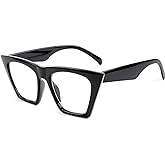 FEISEDY Square Cat Eye Reading Glasses Blue Light Blocking Women Fashion Cateye Reader Anti Glare Digital Eyestrain B2604