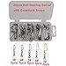 Easy Catch 20pcs/Box Size 3 4 5 6 7 Strong Fishing Ball Bearing Swivel with Solid Welded Ring and High-Strength Coastlock Snap (100% Copper+Stainless Steel)