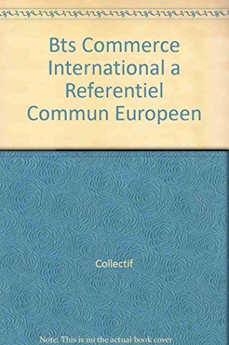 Commerce international à référentiel commun européen