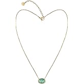 RDISOR Necklaces for Women 14K Gold Plated Birthstone Necklace for Women Mothers Dainty Gold Necklace Blue Green Opal Cubic Zirconia Pendant Necklace Birthday Gifts Jewelry