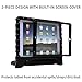 HDE Case for iPad 9.7-inch 2018/2017 Kids Shockproof Bumper Hard Cover Handle Stand with Built in Screen Protector for New Apple Education iPad 9.7 Inch (6th Gen) / 5th Generation iPad 9.7 - Black