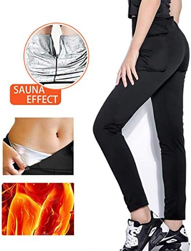 Moonssy Weight loss pants Sauna Pants,Yoga Pants,Womens Slimming Pants Hot Thermo Neoprene Sweat Sauna Womens Slimming…