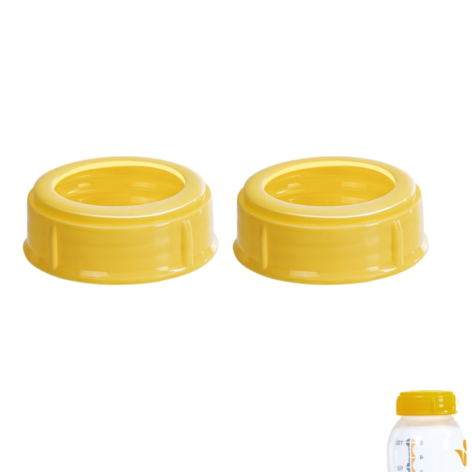 Photo 1 of 2PCS Replacement Collar Rings for Medela Bottles 5oz & 8oz,Bottle Caps Compatible with Plastic & Glass Bottles | Mess Free No Leak or Spill, BPA Free?No Bottle?