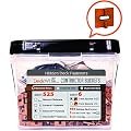 DeckWise Ipe Clip - Extreme 4 Fastener System - 5/32 Spacing - BROWN CLIPS - 525 pc Contractor Bucket for 300 Sq. Ft. of Decking - (Includes 8 x 2 Stainless Steel Screws) by DeckWise