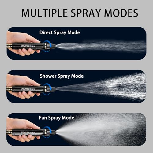 High Pressure Sprinkler Nozzle Nozzle Nozzle Adjustable Hand Resistant Spray Nozzle High Pressure Garden Hose Nozzle for Lawn Yard Watering Car Cleaning
