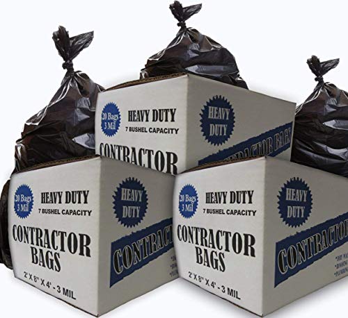 Heavy Duty Contractor 20 Bags/3MIL (32" by 50")