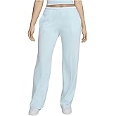 Nike Sportswear Chill Terry Women's Mid-Rise French Terry Open-Hem Sweatpants (HF6457-474, Glacier Blue/Sail)