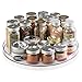mDesign Lazy Susan Turntable Food Storage Container for Cabinets, Pantry, Refrigerator, Countertops, BPA Free - Spinning Organizer for Spices, Condiments, Baking Supplies - 11