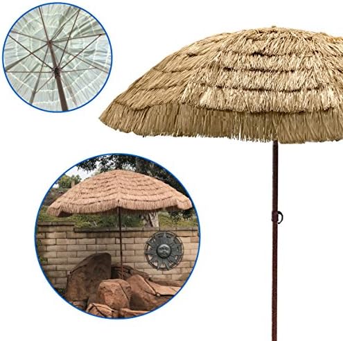 Easygo 8 Thatch Patio Tiki Umbrella Buy Online In South Africa At Desertcart