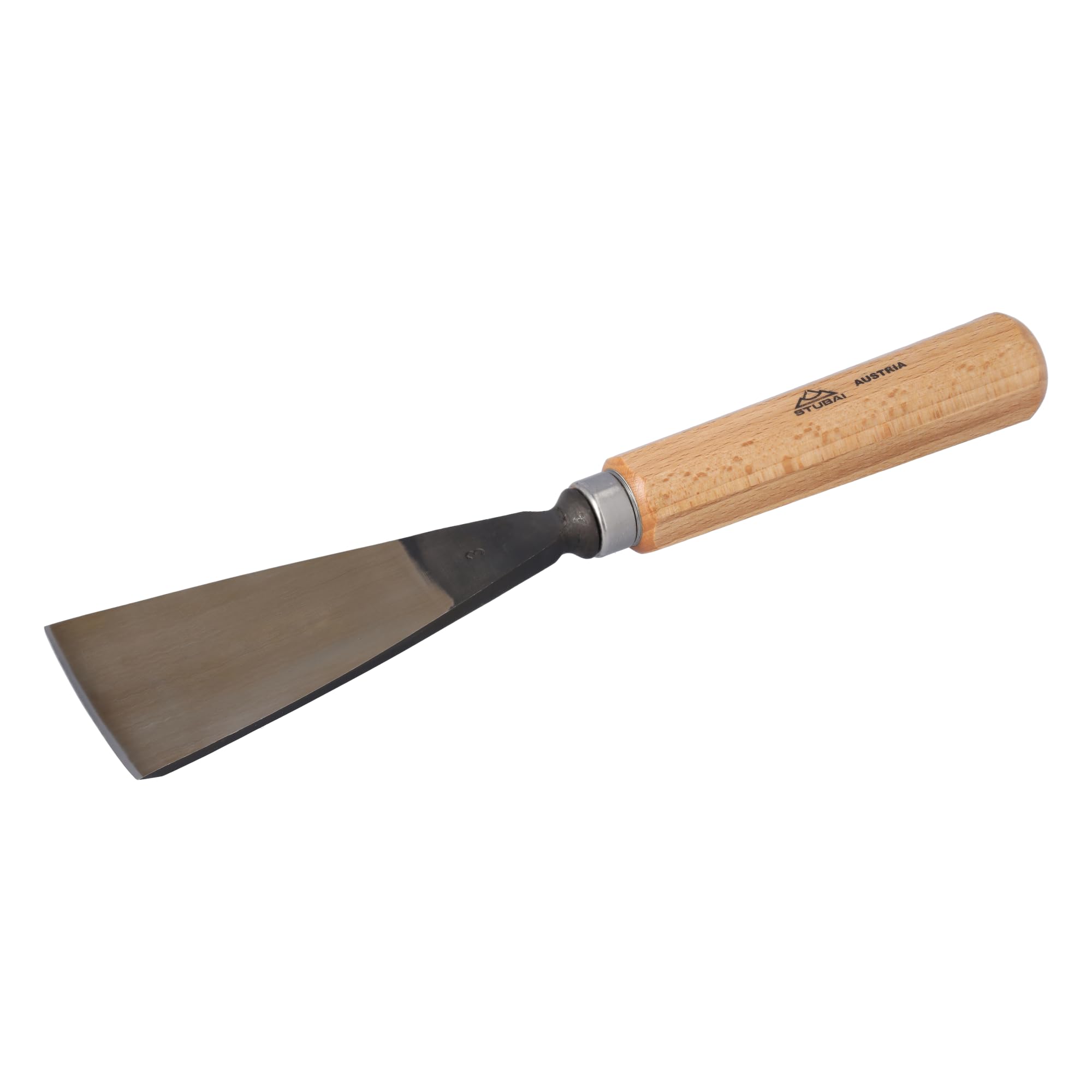Stubai 520360 Type 3 with Wooden Handle Woodcarving Chisel, Gold/Beige, 60 mm
