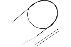 New Olym Universal 61"/1550mm Brake Cable Fit for Baja Doodle Bug DB30 Blitz Dirt Bug Racer Coleman CT100U CC100X Baja Doodle Bug DB30 98cc 100cc 3hp Motovox Powersport Mini Bike Parts Black