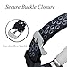 Geak Replacement For Fitbit Alta Bands and Fitbit Alta HR Bands, Sports Accessory Wristband with Secure Watch Buckle,Small,Black with Gray