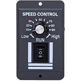 Acogedor PWM DC Motor Controller 12-60V 40A, CW/CCW Reversible | PWM speed control, knob adjustable, durable PCB, heat-dissipating case, for DC brush motors, fans &amp;
