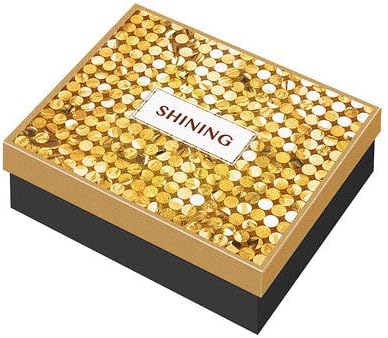 HXX Caja De Regalo Dorada Snacks Candy Birthday Party 16.7 * 16.7 * 7.8Cm: Amazon.es: Hogar