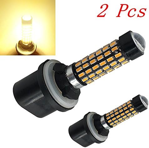 Efoxcity led bulb light 880 890 892 Extremely Bright 3014 78-SMD LED Bulbs For Car Fog light,Warm White