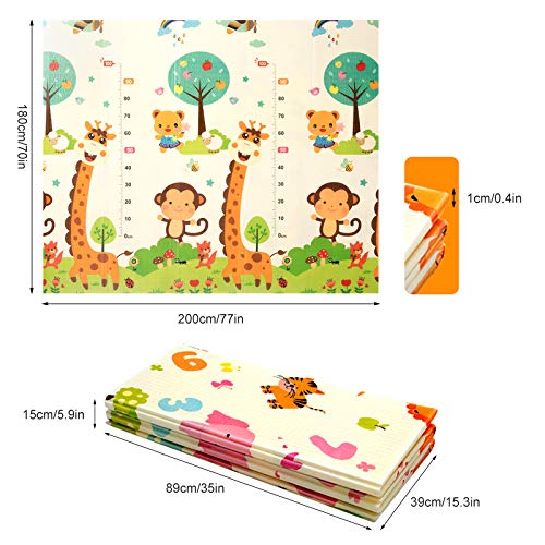 Gentle Monster Baby Play Mat, Extra Large Foldable Play Mat For Baby