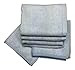 Bamboo Washcloths Face Towels for Sensitive Skin Great for Baby or Adult 6 Pack (Blue)
