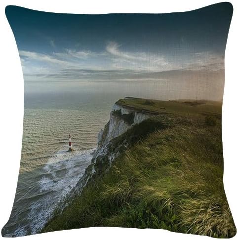 SHOBRILF 18x18 Inches Plush Cushion Covers Throw Pillowcases - Lighthouse Under Rock - Super Soft Fashion Simple Decorative Pillowcases