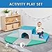 ECR4Kids SoftZone Lincoln Tunnel Foam Climber - Indoor Active Play Structure for Toddlers and Kids - Soft Foam Play Set, Contemporary