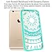 Ailun Case for iPhone 6 iPhone 6s Solid Acrylic Back Reinforced Soft TPU Frame Ultra Slim Shock Absorption Bumper Anti Scratch Fingerprint Oil Stain Back Cover Mandala MintGreen