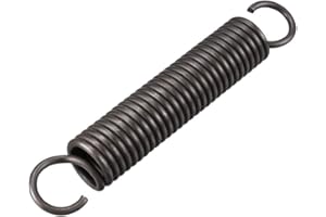 uxcell Extension Spring - 2.5mm Wire Dia , 18mm OD , 110mm Free Length Spring Steel Small Dual Hook Tension Spring