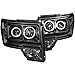 AnzoUSA 111161 Black Headlight Projector - (Sold in Pairs)