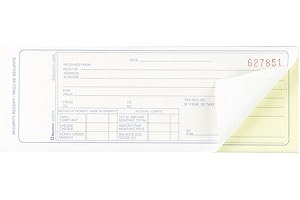 Blueline Security Receipts 50 Numbered Carbonless Duplicates Bilingual 2-3/4-Inchx8-Inch (DCB76)