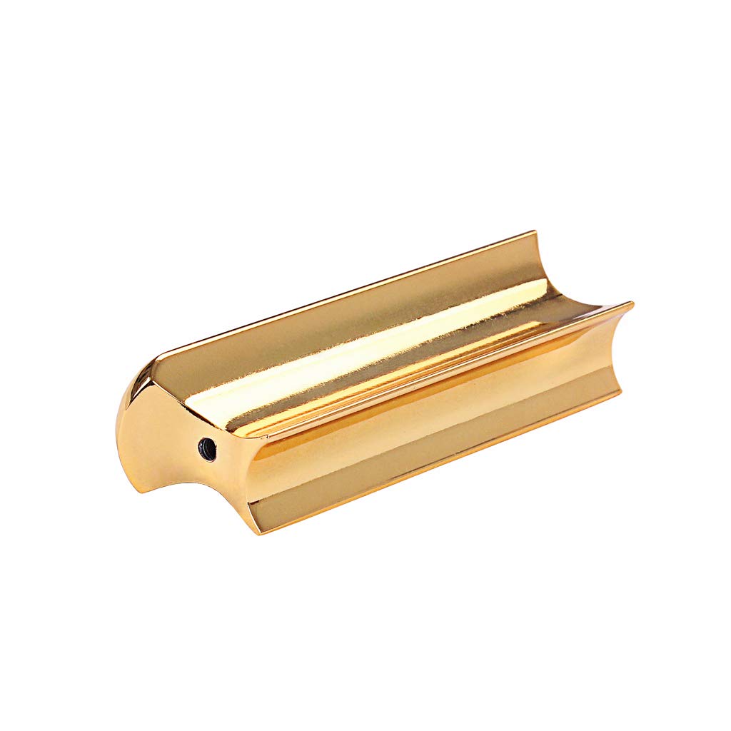 Alnicov Guitar Slide Tone Bar,Stainless Steel,for Dobro,Lap Steel Guitar,Hawaiian Guitar,Electric Guitar Accessories Gold