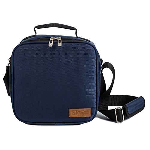 TAWA Lunch Bag with 2 reusable lunch boxes Compact Design Perfect for Picnic School Office Tote Lunch Bag- Including 2lunch box,1Insulated Tank, 2 cotton napkins,1 Insulated box(Blue)