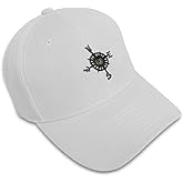 Custom Baseball Cap Nautical Compass Embroidery Acrylic Dad Hats for Men & Women