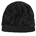 Novawo Winter Fluff Lined Beanie Hat Knit Skull Cap