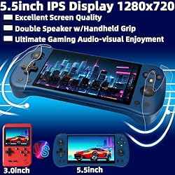 X55 Handheld Game Console 5.5-inch RK3566 5GWF BT