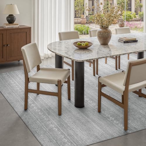 Area Rug 5x7 Carpet Rugs for Living Room Bedroom Boho Rug-Carpet Machine Washable Rugs for Bedroom Dining Room Living Room Rug Grey