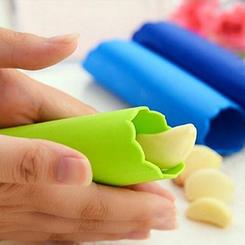 Garlic Peeler - Made of Best Silicon for Peeling Garlic Cloves Quickly - 30day Money Back Guarantee