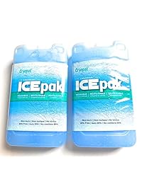 Cryopak Medium Size Hard Shell Ice Packs   Set of