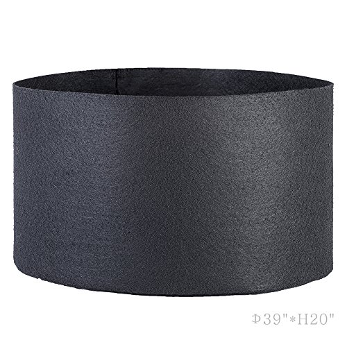 Oppolite Fabric Grow Pot 1 2 3 5 7 10 15 20 25 30 45 65 100Galen 3/6/12/24-pack Grow Bags Fabric Aeration Plant Pots Container (3, 100 Gallon W/No Handles)