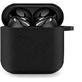 Ankersaila Case Compatible with TOZO T6,Soft Silicone Protective Case Cover Anti-Lost & Shockproof (Black)